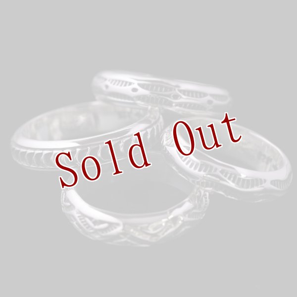 画像4: ナバホ族 Lyle Secatero #4ハーフラウンド ウォーター リング 23号 (4)