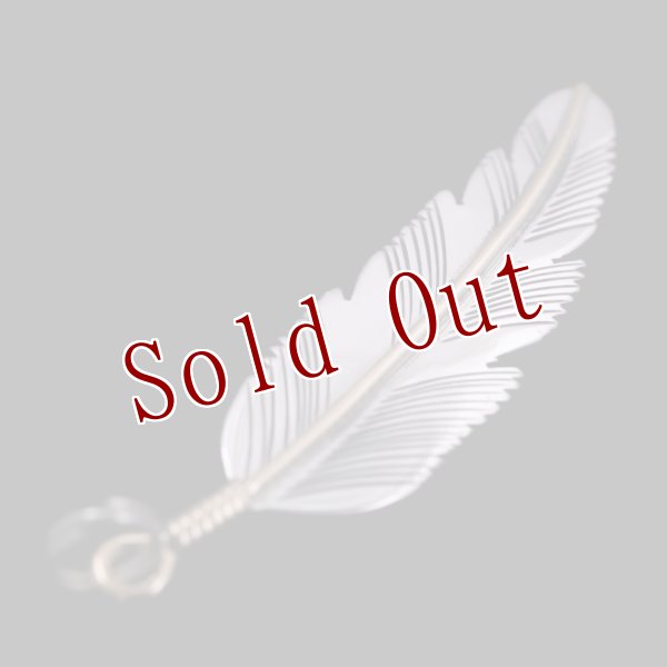 画像3: ナバホ族 Tanya Mace 12KGF フェザー ペンダント 右 チェーン付き (3)