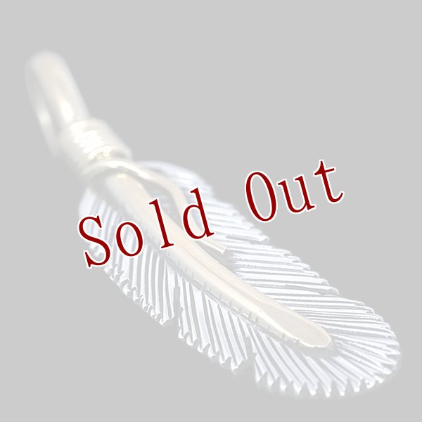 画像3: 【再入荷】ナバホ族 Harvey Mace 12KGF イーグルフェザー ペンダント XS/右 チェーン付き (3)