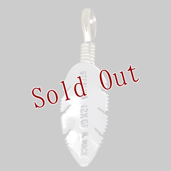 画像2: 【再入荷】ナバホ族 Harvey Mace 12KGF イーグルフェザー ペンダント XS/ストレート チェーン付き (2)