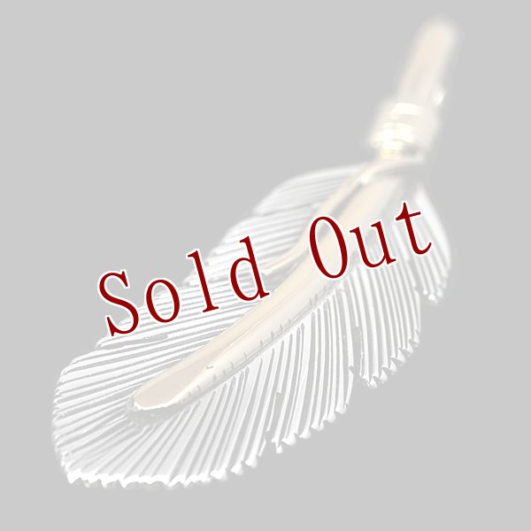 画像3: 【再入荷】ナバホ族 Harvey Mace 12KGF イーグルフェザー ペンダント S/左 チェーン付き (3)