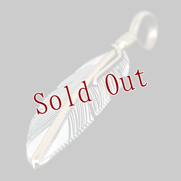 画像3: 【再入荷】ナバホ族 Harvey Mace 12KGF イーグルフェザー ペンダント M/ストレート チェーン付き (3)