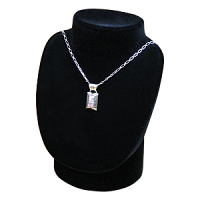 画像3: ナバホ族 Chester Benally ピンクシェル チャンネルインレイ ペンダントトップ