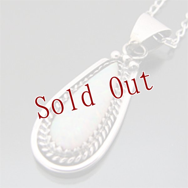 画像1: ナバホ族 オパール ティアドロップ ネックレス  (1)