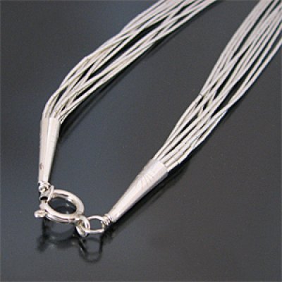 画像2: ナバホ 10連 シルバー ネックレス