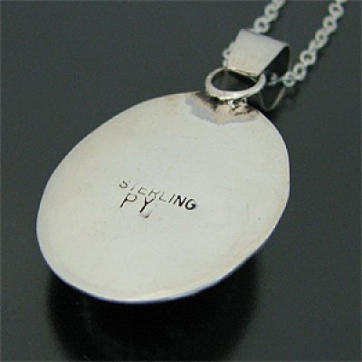 画像2: ナバホ族 オニキス オーバル ネックレス