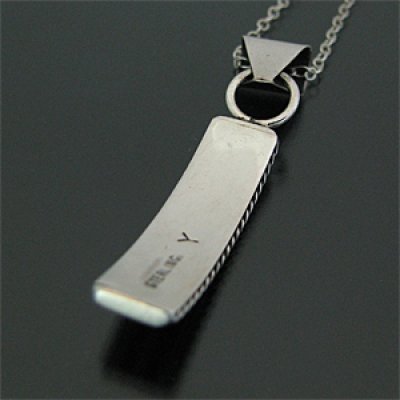 画像2: ナバホ族 1ライン シルバー ネックレス