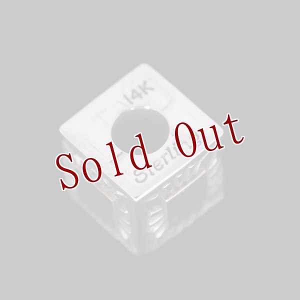 画像4: ナバホ族 Pat Bedonie 14K 4面サンバースト キューブ ペンダント チェーン付き (4)