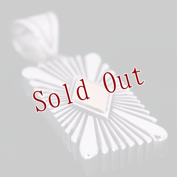 画像3: ナバホ族 Pat Bedonie #1FL 14K サンバースト ペンダント (3)