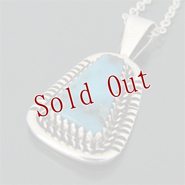 画像1: ナバホ族 Garrison Boyd スリーピングビューティー ネックレス (1)