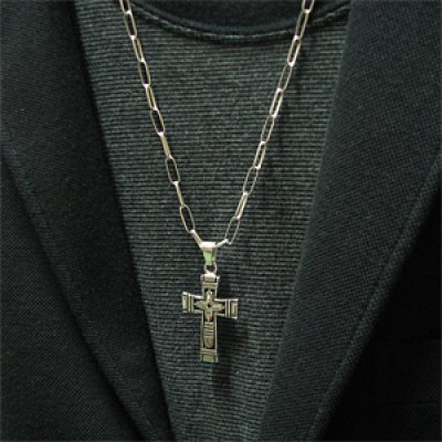 画像3: ナバホ族 Steven J. Begay オーバーレイ クロス ペンダント