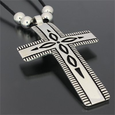 画像1: ナバホ族 Steven J. Begay オーバーレイ クロス ペンダント