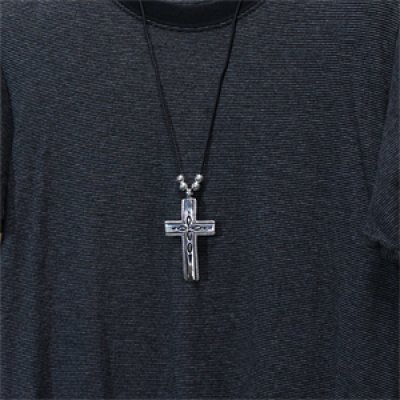 画像3: ナバホ族 Steven J. Begay オーバーレイ クロス ペンダント