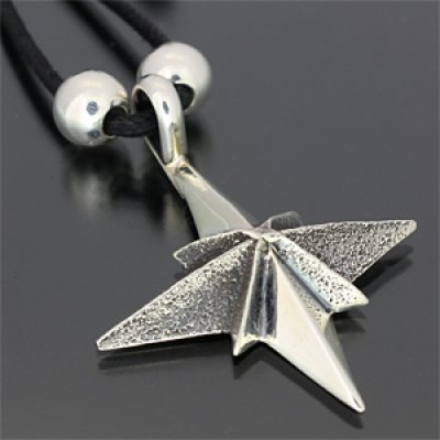 画像1: ナバホ族 Aaron Anderson 4スター ペンダント