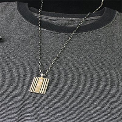 画像3: ナバホ族 Bruce Morgan 14K スクエア ペンダント