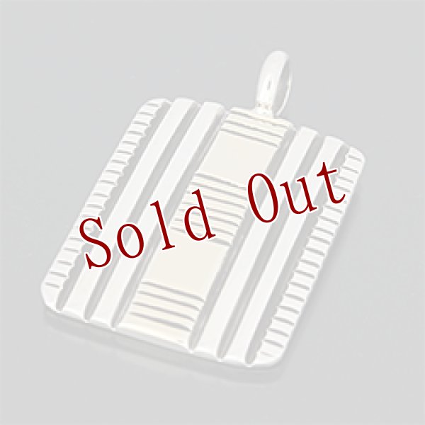 画像1: ナバホ族 Bruce Morgan 14K スクエア ペンダント (1)