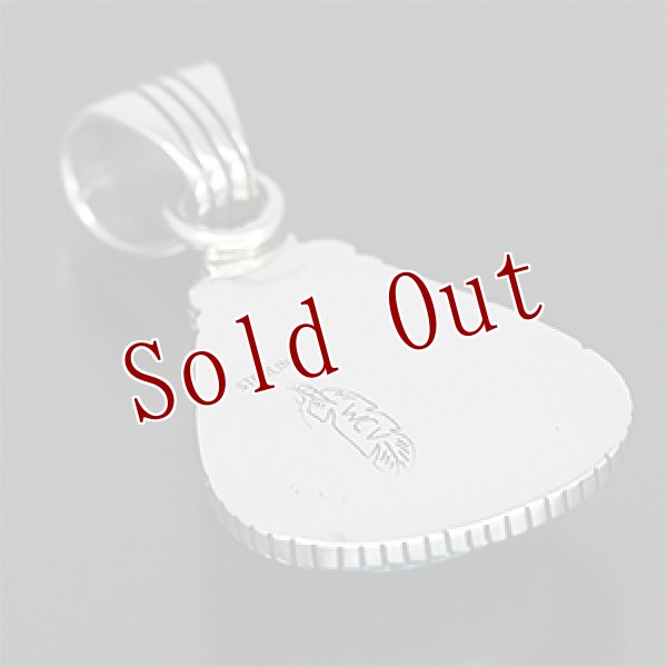 画像3: ナバホ族 Will Vandever キングマン ターコイズ ペンダント (3)