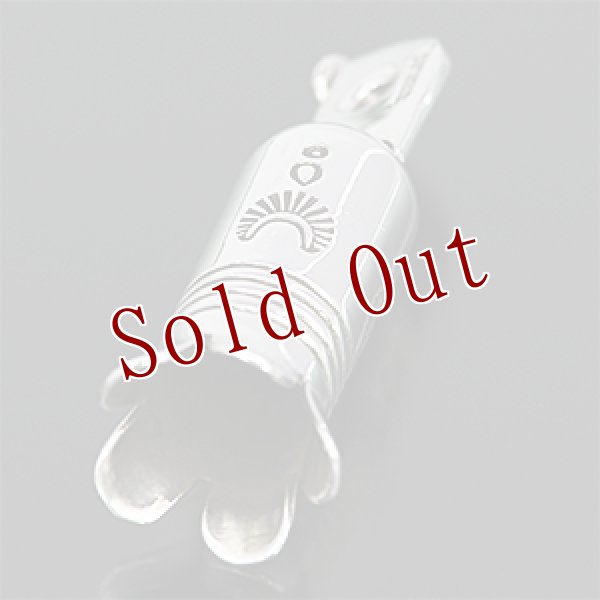 画像2: ナバホ族 Clendon Pete スカッシュブロッサム ペンダント (2)