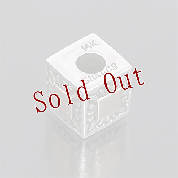 画像2: ナバホ族 Pat Bedonie 4面14K サンバースト  キューブ ペンダント (2)