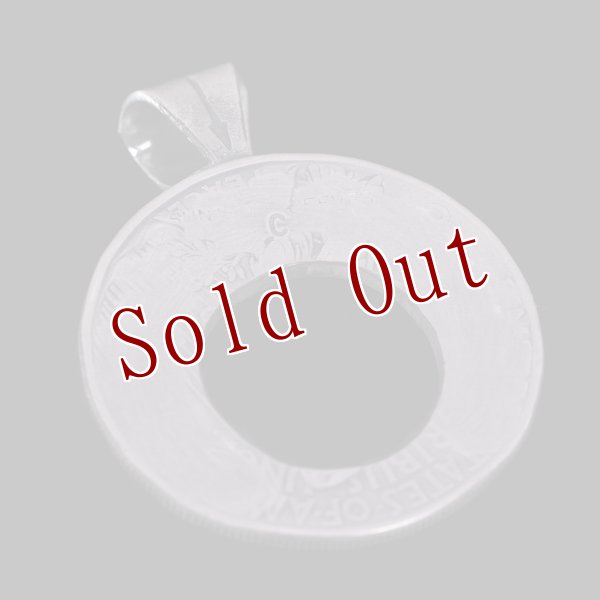 画像2: ナバホ族 Sunshine Reeves 1922年 ピースダラー コインシルバー ナジャ ペンダント (2)