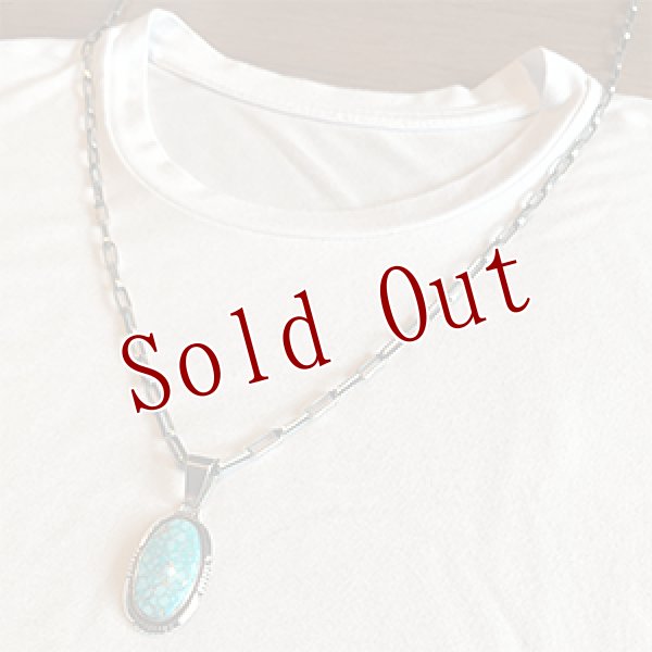 画像4: ナバホ族 Lonnie Willie キングマン ペンダント (4)