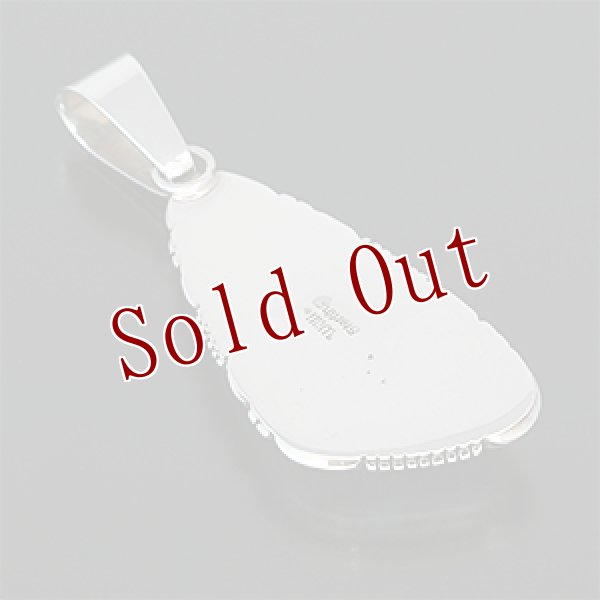 画像2: ナバホ族 Lonnie Willie #8 ターコイズ ペンダント (2)