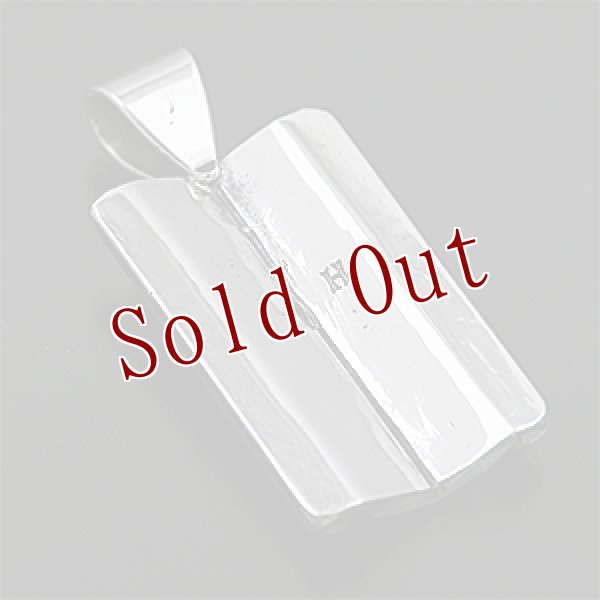 画像2: ナバホ族 Harrison Jim インゴットシルバー チゼルワーク/リポウズ ペンダント (2)