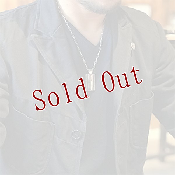 画像4: ナバホ族 Harrison Jim インゴットシルバー チゼルワーク/リポウズ ペンダント (4)