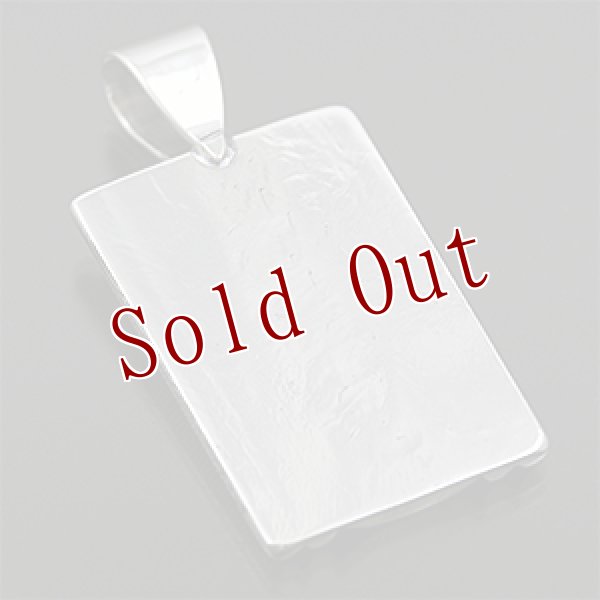 画像2: ナバホ族 Harrison Jim インゴットシルバー チゼルワーク/コインエッジ ペンダント (2)