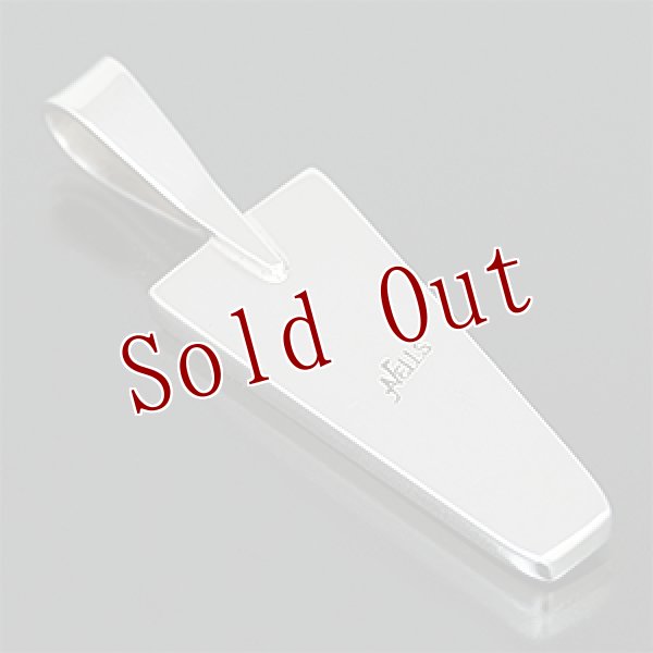 画像2: ナバホ族 Albert Nells ジェット インレイ ペンダント (2)