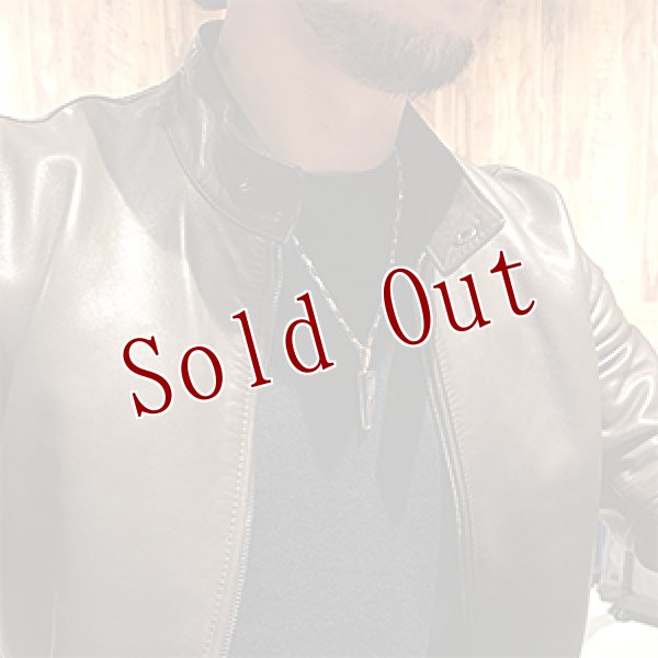 画像4: ナバホ族 Albert Nells ジェット インレイ ペンダント (4)