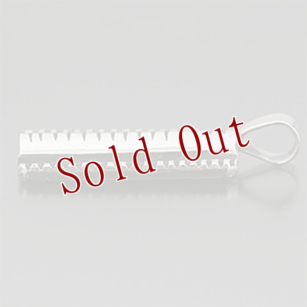 画像3: ナバホ族 Harrison Jim インゴットシルバー チゼルワーク/リポウズ ペンダント (3)