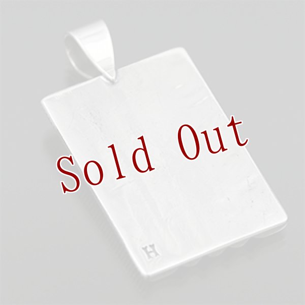 画像2: ナバホ族 Harrison Jim インゴットシルバー チゼルワーク/コインエッジ ペンダント (2)