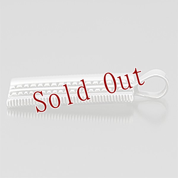 画像3: ナバホ族 Harrison Jim インゴットシルバー チゼルワーク/コインエッジ ペンダント (3)