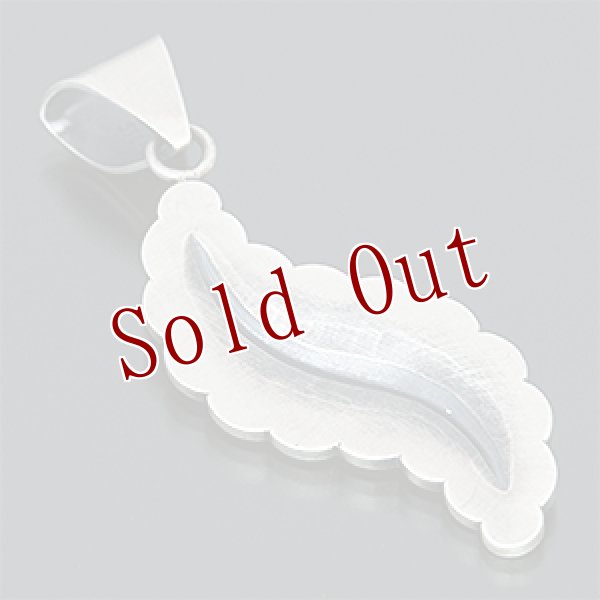 画像2: ナバホ族 Jacob D. Morgan Bi-Curve リポウズ ペンダント (2)