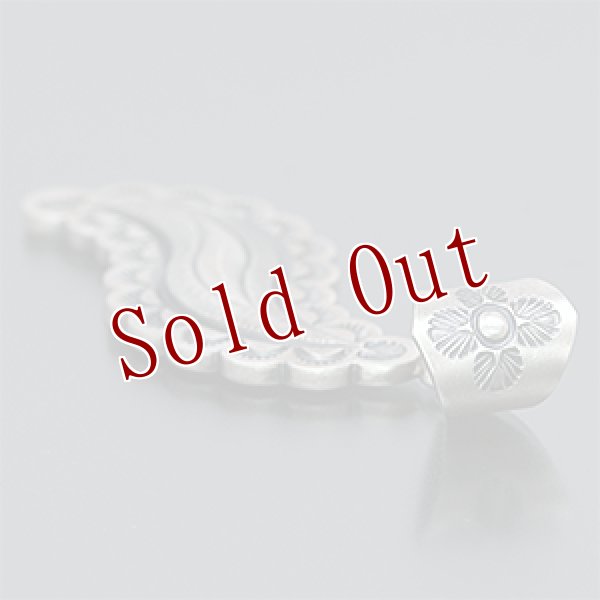 画像3: ナバホ族 Jacob D. Morgan Bi-Curve リポウズ ペンダント (3)