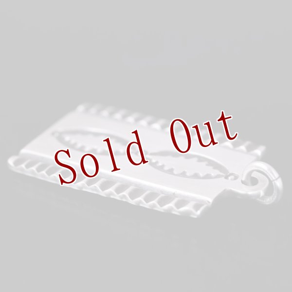 画像4: ナバホ族 Darryl Begay コインシルバー スタンプ スクエア ペンダント (4)