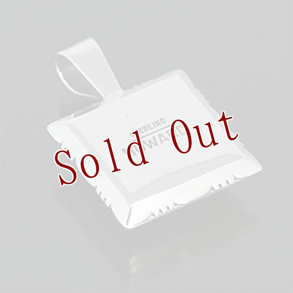 画像2: ナバホ族 Howard Nelson 14K サンバースト スクエア ボックス ペンダント (2)