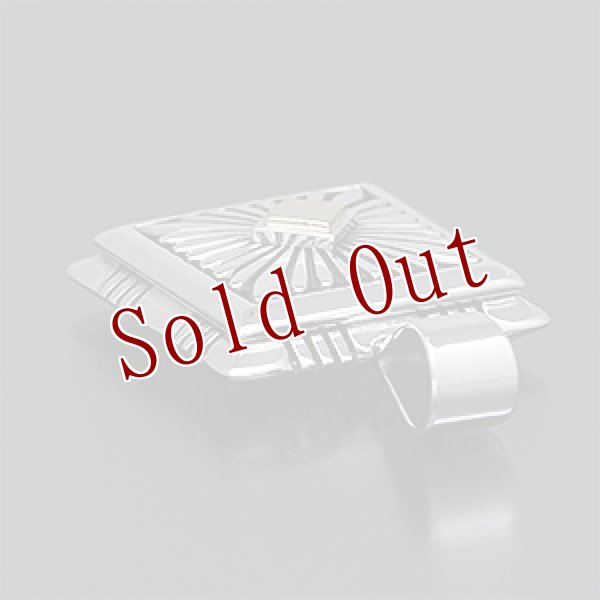 画像3: ナバホ族 Howard Nelson 14K サンバースト スクエア ボックス ペンダント (3)