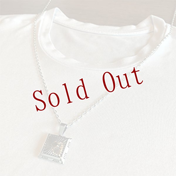 画像4: ナバホ族 Howard Nelson 14K サンバースト スクエア ボックス ペンダント (4)