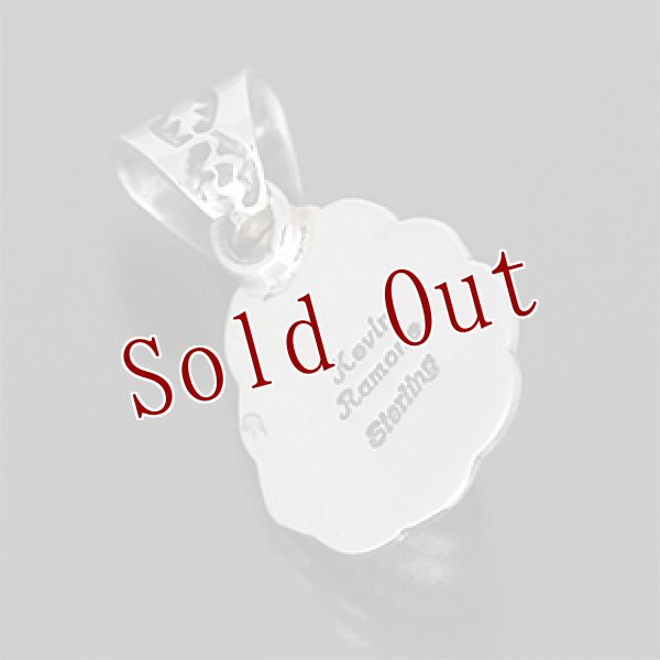 画像2: ナバホ族 Kevin Ramone キングマン スタンプ ペンダント (2)