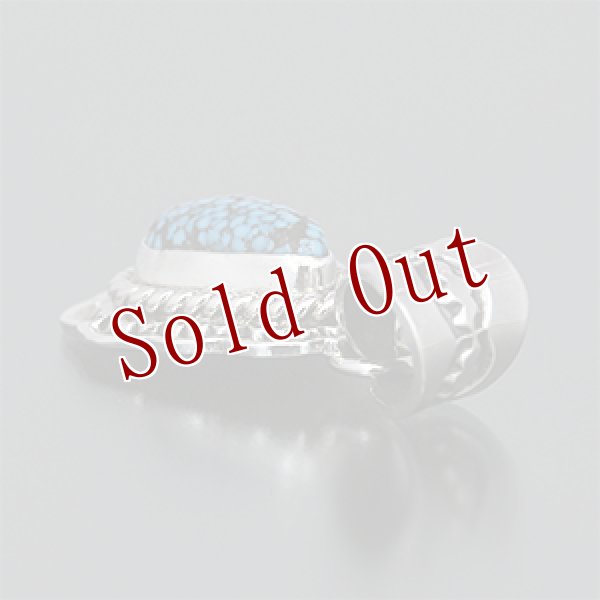 画像3: ナバホ族 Kevin Ramone キングマン スタンプ ペンダント (3)