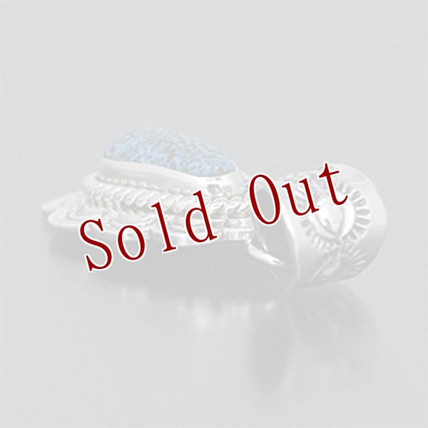 画像3: ナバホ族 Kevin Ramone キングマン スタンプ ペンダント (3)