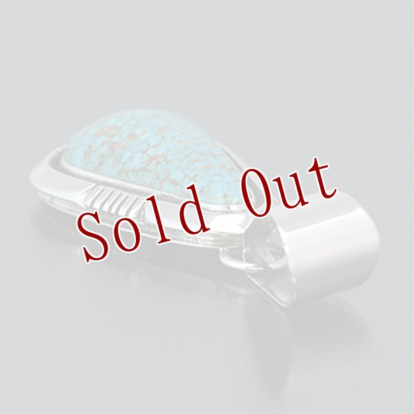 画像3: ナバホ族 Lonnie Willie ターコイズマウンテン ペンダント (3)