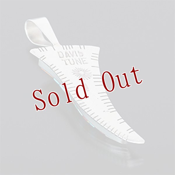 画像2: ナバホ族 David Tune マルチカラー インレイ ペンダント (2)