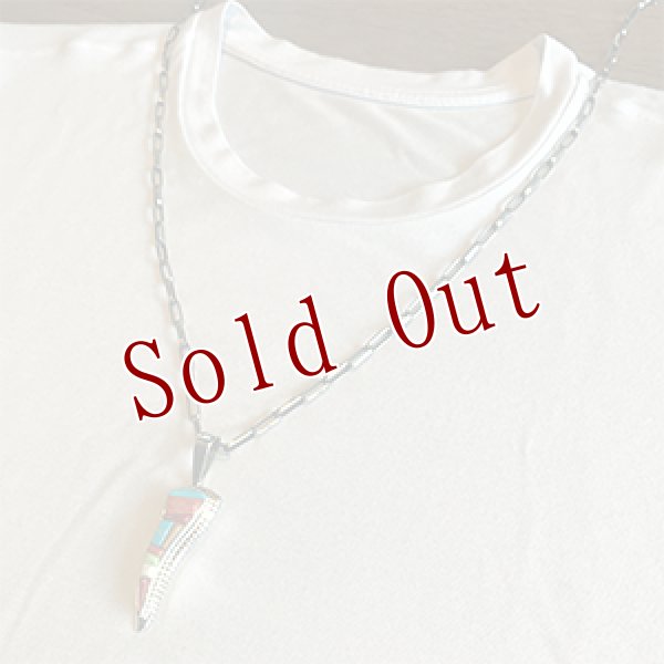 画像4: ナバホ族 David Tune マルチカラー インレイ ペンダント (4)