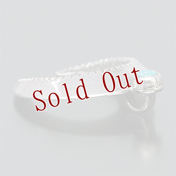 画像2: ナバホ族 Harrison Jim TC ナジャ ターコイズ ペンダント (2)