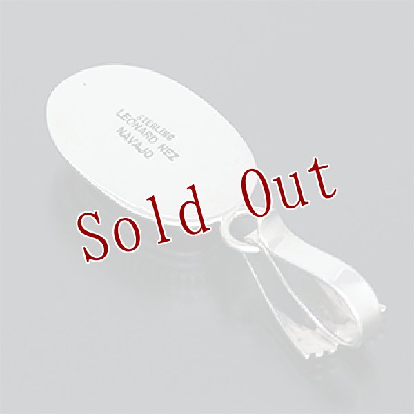 画像2: ナバホ族 Leonard Nez スギライト シャドーボックス ペンダント (2)