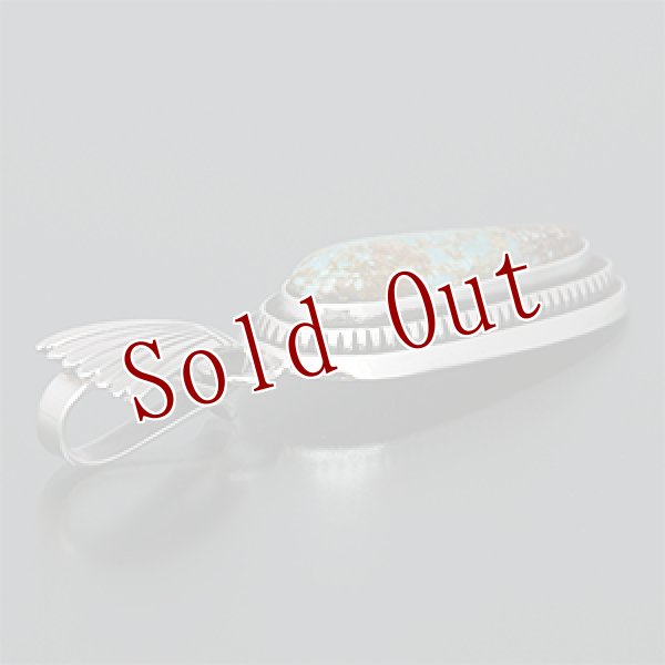 画像3: ナバホ族 Leonard Nez ナンバーエイト シャドーボックス ペンダント (3)