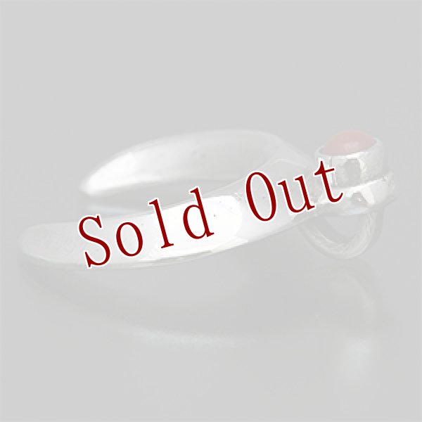 画像2: ナバホ族 Harrison Jim TC ナジャ コーラル ペンダント (2)